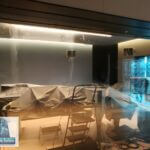 Glass Scratches Fixed for Facebook VR Studio – Seattle WA almost completed polishing scratches out of glass. just a little more glass buffing. Seattle, WA