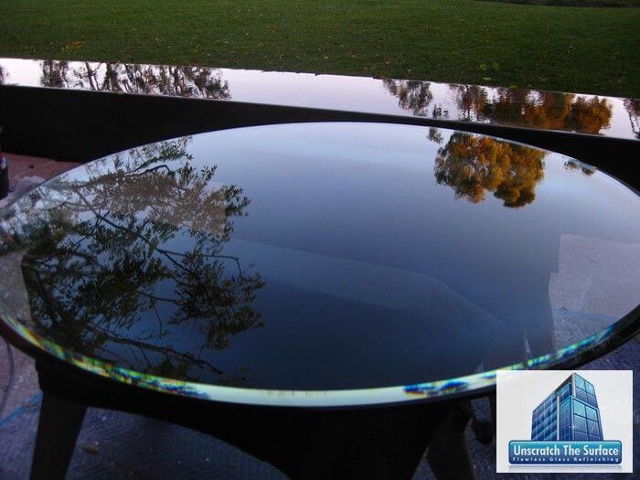 Scratched Glass Table Resurfacing completed how to remove scratches from glass table in bel air, ca