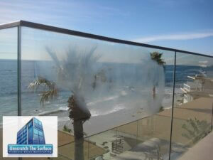 Deep Glass Scratch Graffiti Removal - Tempered - Laguna Beach, CA