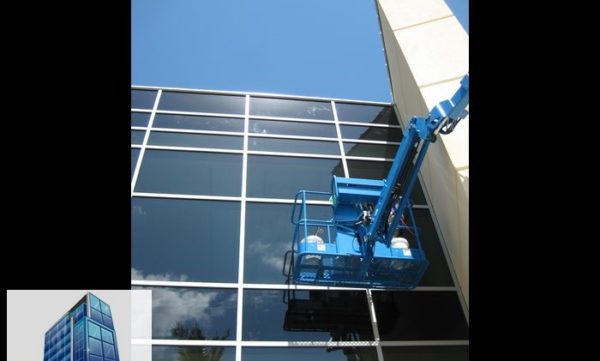 Fixing widespread scratched glass from jlg boom lift. Biloxi, MS