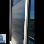 Las Vegas Scratched Glass Repair - Commercial Office Bldg The Las Vegas, NV glass scratch remover must evenly remove scratches from glass or else there will be distortion and waviness.