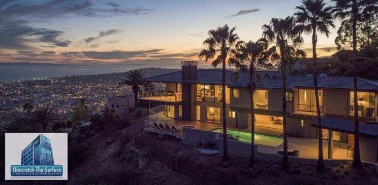 Tempered glass scratch removal Santa Barbara CA completed project