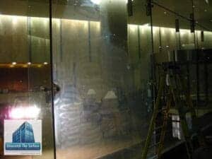 Resurface Glass Panel Widespread Scratches
