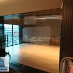 Glass Scratches Fixed for Facebook VR Studio – Seattle WA window scratch repair starts small. then expand glass restoration area as needed. Seattle, WA