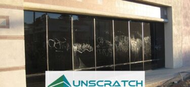 deep scratch glass graffiti removal - ventura county