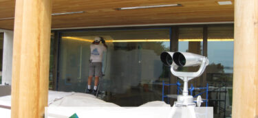 glass restoration project in belle haven, ct