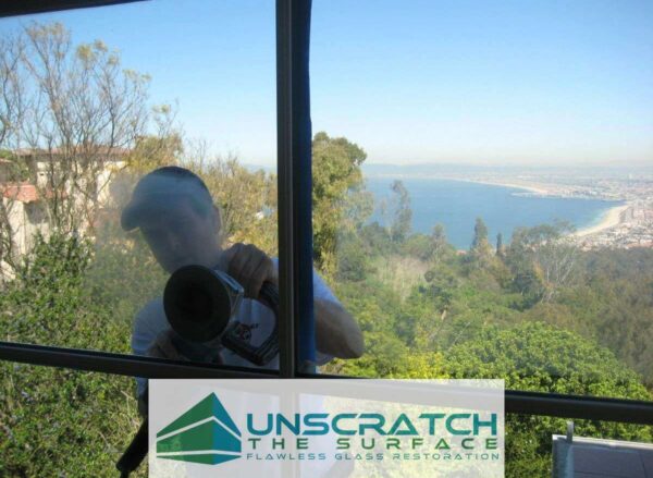 Fixing scratched glass with a view Fixing scratched glass in Palos Verde CA