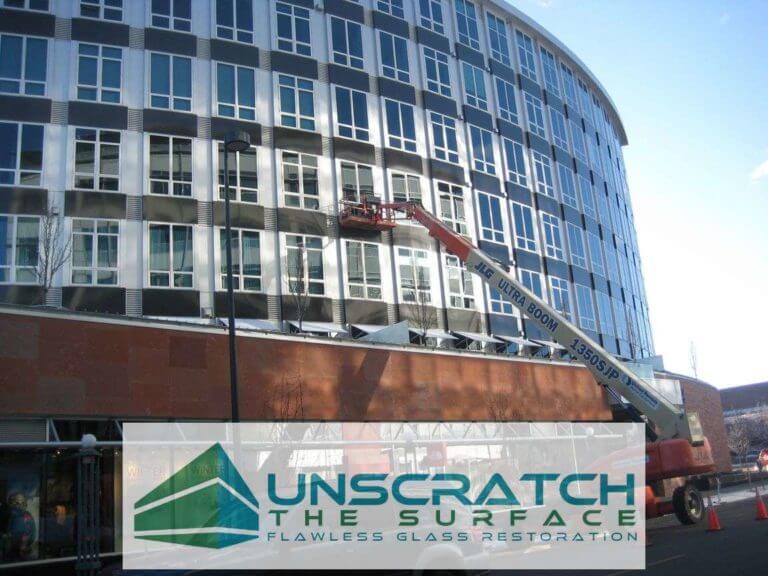 Remove Glass Scratches - Denver Mid Rise – 125 Windows commercial glass scratch removal denver co