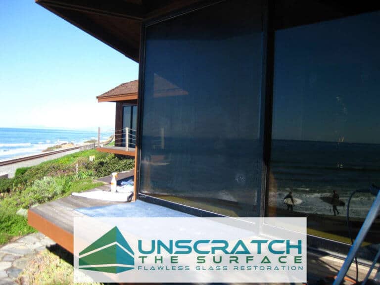 sliding glass door scratch removal del mar ca