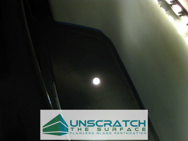 Curved Glass Scratch Removal Los Angeles CA curved glass scratch removal in los angeles